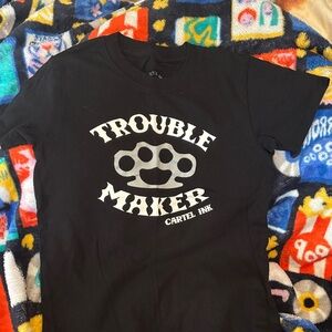 Cartel Ink Black Trouble Maker Kids Tee